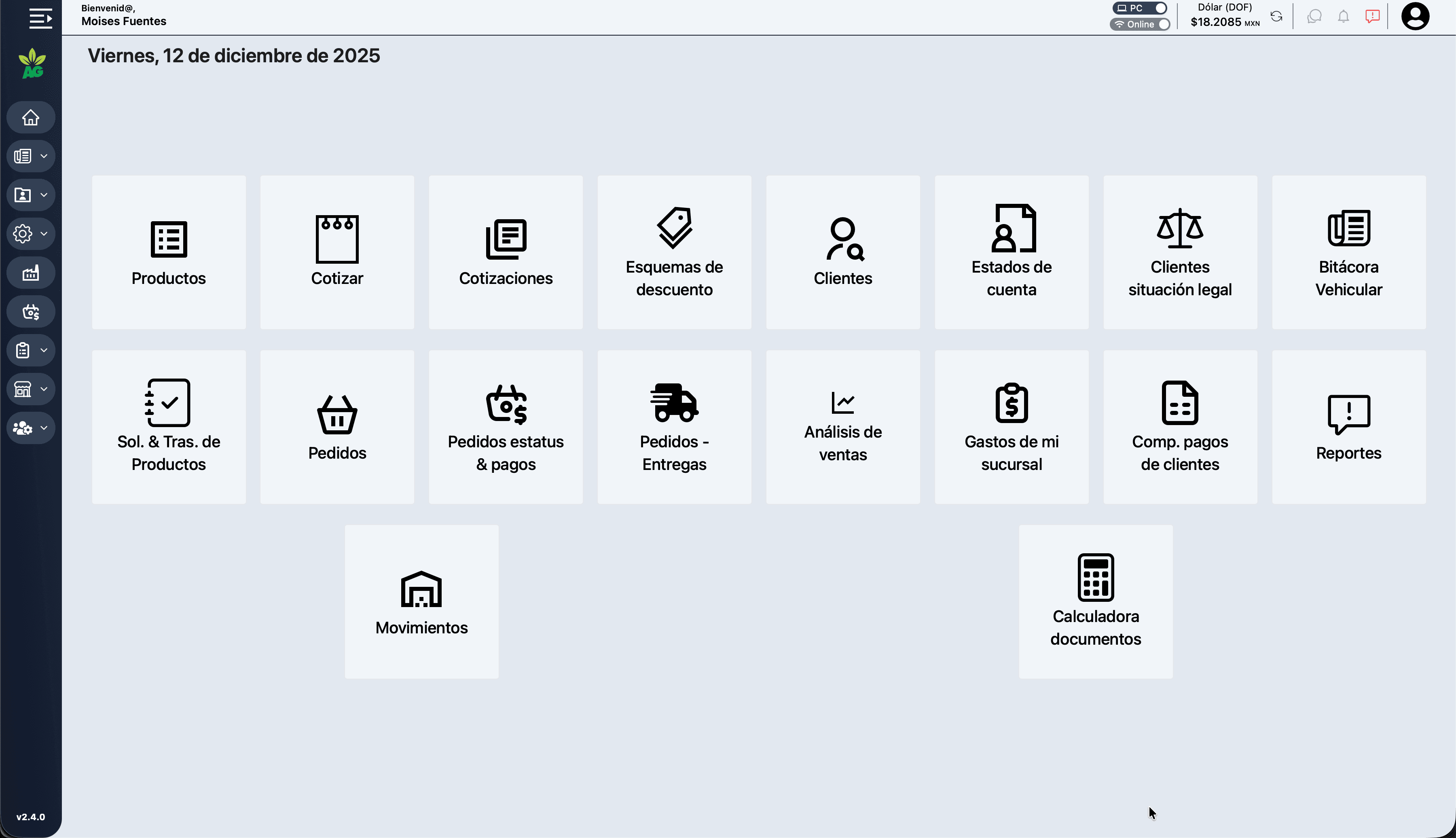 Aplicación Administrativa
